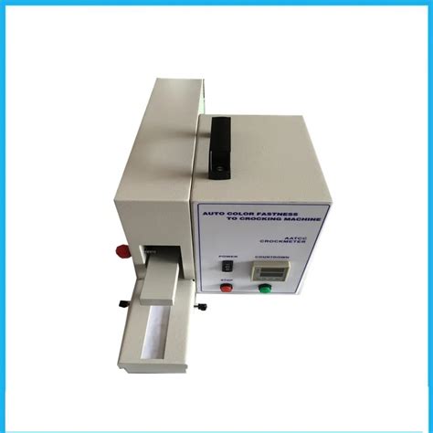 Electric Dry Wet Rubbing Color Fastness Tester Crockmeter 